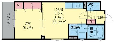 クリエオーレ出口の間取り画像
