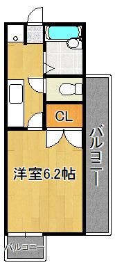 リファレンス北九大前の間取り画像