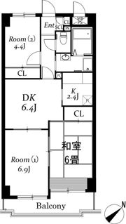 エルシー弐番館の間取り画像