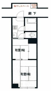 鶴ケ岡マンションの間取り画像