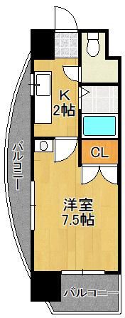 ニューサンリバー7番館の間取り画像