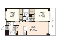 フラッツ庚午の間取り画像