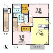 ガーディアン五万石町の間取り画像
