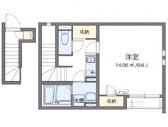 クレイノ咲の間取り画像