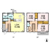 D-room中庄 戸建 D棟の間取り画像