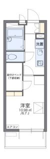 レオパレスパインツリーの間取り画像