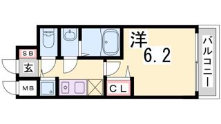 プレサンス三宮東フィールの間取り画像