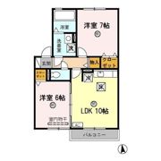 ブロケードリバー Aの間取り画像