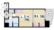 エステムコート三宮駅前Ⅱアデシオンの間取り画像