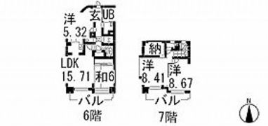 ホウライツルビルの間取り画像