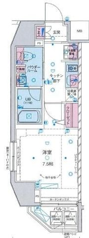 GENOVIA麻布十番green veilの間取り画像