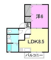 グリーンヒルズ A・B棟の間取り画像