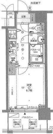 クリスタルグランツ大阪BAYの間取り画像