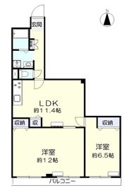 南方パークマンションの間取り画像