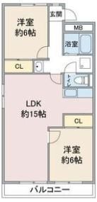 マンションわくらの間取り画像