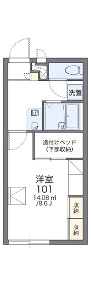 レオパレススペシャルステージBの間取り画像
