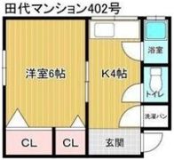 田代マンションの間取り画像