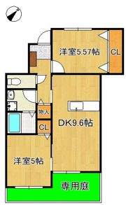 ソレイユひびきのの間取り画像