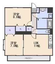 メゾンプレザントの間取り画像