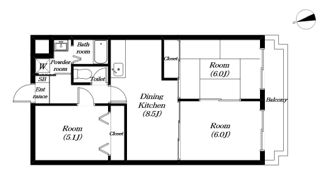 ヴィラアンドゥミルの間取り画像