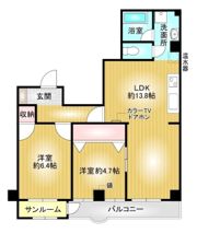 ビルトマンション西宮の間取り画像