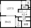 プリオール恵庭の間取り画像