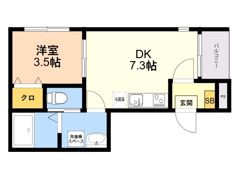 トライアンフハウスKの間取り画像