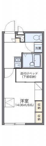 レオパレスベアフルーツⅢの間取り画像