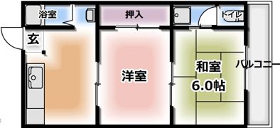 秦ハイツの間取り画像