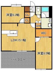 ルフォンド天神の間取り画像