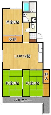 緑光苑マンションの間取り画像