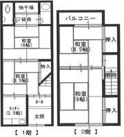 若江本町借家の間取り画像