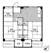 ビレッジハウス日下2号棟の間取り画像