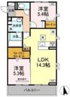 アンソレイエ トモの間取り画像