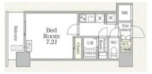 アドバンス大阪城ベレッツァの間取り画像