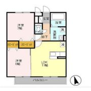 スマイル サンライズA棟の間取り画像
