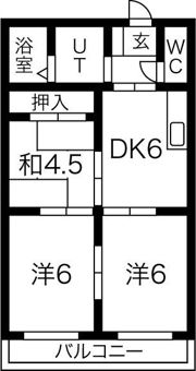サンライズアサノの間取り画像