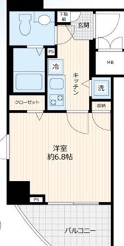 ガラ・ステーション岩本町Northの間取り画像