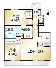クレールヴェルデの間取り画像