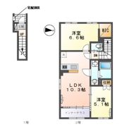 (仮）市原市青柳新築アパートの間取り画像