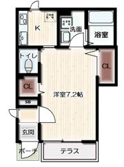 アムールbrillerⅡの間取り画像