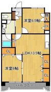 グランドハイツ村上の間取り画像
