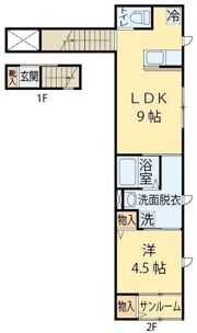 フォレスタ上杉の間取り画像