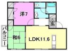 ピュアレスト田所の間取り画像