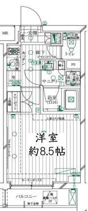レガリス明大前の間取り画像