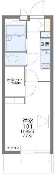 レオパレス小関の間取り画像