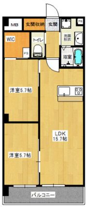 サンハイツ佐伯の間取り画像