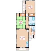ランデックス21B棟の間取り画像