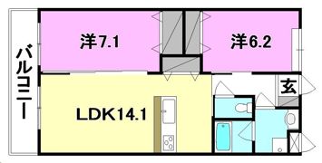 ブライム和泉 N-BASEの間取り画像