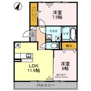 リビングタウン堀川町 A棟の間取り画像